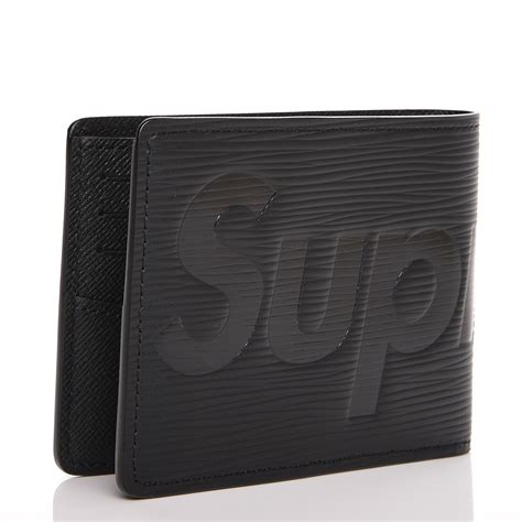 louis vuitton supreme wallet black|louis vuitton supreme zip wallet.